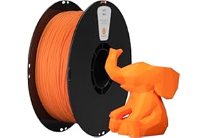 Filament PLA 1,75mm kexcelled, Wysoka SWtabilność, Wytrzymały, Filament do Większości Drukarek 3D, Łatwy w Użyciu, Dokładność Wymiarowa +/- 0,03mm, Szpula 1kg (2,2lbs), Pomarańczowy