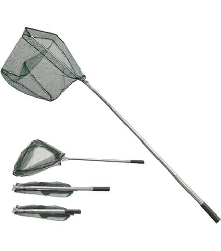 Filet De Pêche Pliable 1,5 M - Épuisette / Casier à Poissons / Cage à Crevettes - Multi-usage