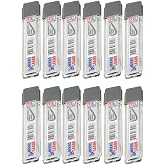 Artlantis Kalem Ucu 2B 0,9 mm 12 Adet Mekanik U&ccedil;lu Otomatik Kurşun Kalem Ucu 2B 60mm x 0,9mm Siyah Mikro U&ccedil; Kısa