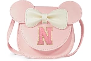 Bliceon Girls Handbag, Personalized Kids Purse, Little Mouse Ears Pink Wallet – Toddler Gift, Birthday Gift for Girls Ages 3-8 Years Old