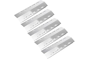 GFTIME 42.8 x13CM Plaque Chaleur Barbecue pour Ducane 5 brûleur, Enders Chicago 3, Enders Monroe 3 SIK, Enders Boston Black, Mr.Gardener Montreal, Diffuseur Chaleur, 5 Paquet