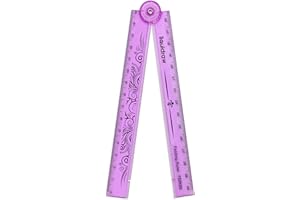 Liquidraw Righello pieghevole pieghevole da 30 cm, cancelleria scolastica (rosa)