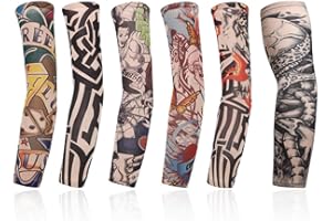 VYIBPDY 6 Set tattoo ärmel, tattoo ärmel männer,tattoo ärmel frauen,Sonnenschutz und atmungsaktiv