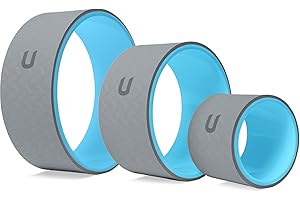 unycos - Roues de Yoga Antidérapantes, Kit de Yoga 3 Pièces 32 cm/26 cm/16,5 cm, Accessoires de Yoga pour Etirer le Dos, Améliorer la Flexibilité et Soulager la Douleur, Durable et Léger