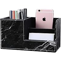 GORESE Büro Schreibtisch Organizer Stiftehalter (Black marble)