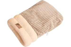 Walopola Saco de Dormir para Gatos, Cama para abrazar a Mascotas - Cama para Perros semicerrada y Segura,Cama para Perros para Acampar, Saco con Almohadilla térmica, escondite para Mascotas, Cueva