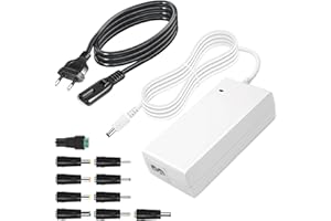 TKDY 12V 5A Adaptador de Fuente de alimentación, CA 100-240V a 12 voltios 5 amperios 4A 3A 2A 1A Transformador para LED Strip Light DVR NVR cámaras de Seguridad Sistema CCTV Accesorios