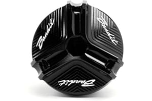 2BIRD Motorcycle Accessories For SUZUKI Bandit 400 600 650 1200 1250 1250S Motorbike Protection CNC Engine Filler Oil Cap Bolt Screw Cover Gas Fuel Tank Cover (Color : Bandit Black)