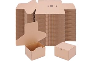 verpacking Scatole pieghevoli 12 x 10 x 8 cm marrone (dimensioni esterne 12,5 x 10,5 x 8,5 cm) WP 10 scatola da spedizione imballaggio (250 pezzi)