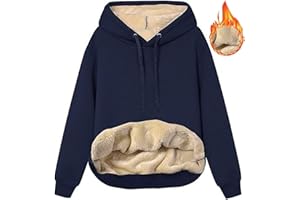 Rayson Femme Sweat-Shirt a Capuche Manches Longues Sport Casual Polaire Hoodie Sweat avec Doublure en Polaire