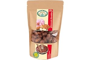 BERLINER MANDELMANUFAKTUR 200g Gebrannte Mandeln, Vegan, Kirmes Mandeln, ohne Zusatzstoffe und Geschmacksverstärker, frisch aus dem Kupferkessel, spanische Laguerta Mandeln