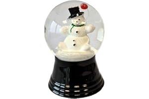 VIENNA SNOWGLOBE Schneekugel Echtglaskugel - Fast wie echter Schnee Motiv: Schneemann, 4,5 cm