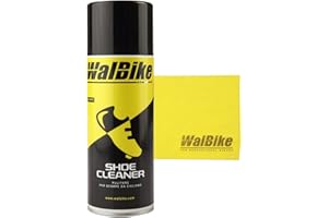 WalBike Kit Shoe Cleaner pulitore per detergere Pulire Le Scarpe da Ciclismo con Panno in Microfibra