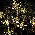 WEISIPU Solar Powered Firework Starburst String Fairy Lights,Christmas Fairy Lights,Firework LED Light,Yard Garden 18.54ft 100 Led Lamp Solar Camping Lights Outdoor