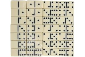 Zerodis Melamine Dominoes IX, Juguete Educativo Brain Training Inteligencia Puzzle Domino Jigsaw Puzzle Game(Negro)