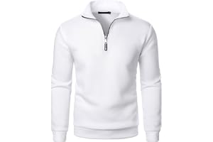 Generisk tröja herr sweatshirt med halv dragkedja utan huva oversize fleece sport arbetströja tröja vintertröja ledig enfärgad tröja med ståkrage herrtröja