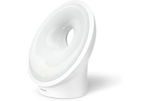 Philips Wake-up Light HF3651/01 Despertador de luz natural, múltiples luces y sonidos, luz de medianoche y radio FM, con cargador móvil, Plástico, Blanco, 12 x 19 x 19 cm, 1 kilogramo