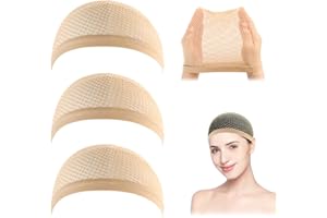 Dreamlover Retina per Capelli, Calotte per Parrucche, Cuffia per Parrucche, Nudo, 3 Pezzi