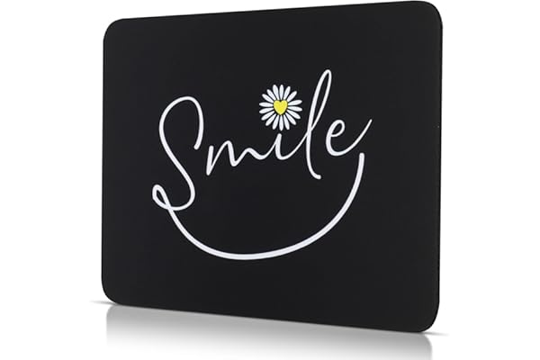 CHUQING Mousepad Petit Tapis de Souris antidérapant Noir 240 x 200 mm