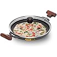 Hawkins Futura 24 cm Uttapam Pan, Pancake Tava, Non Stick Uttapa Tawa, Pancake Pan, Snack Maker, Black (NUP24G)