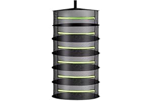 ORIENTAL RIVERKIT Hängendes Trocknungsnetz, Hängendes Kräuter Trockennetz Pflanzennetz, Wassernetz, Trockennetz mit Reißverschlüssen, Trocknungsnetze Für Kräuter, Getrocknete Kleine Fische, Kleidung usw (Bodenhöhe 6)