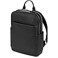 Moleskine - Classic Pro Collection Leather Backpack, Professional Office Backpack, Laptop Backpack for Laptop, iPad, Notebook up to 15'', Dimensions 43 x 33 x 14 cm, Color Black