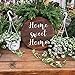 Produktbild Rummy Home Sweet Home Türschild Türschild Türschild Türdekoration Home Sweet Home Schild Holz Türschild rund Holzschild Vordertür Deko Home Schild