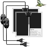 LERWAY Reptil Heizmatte, 2PCS Terrarium Heizmatte Temperaturregler Wärmematte für Reptilien Eidechse Gecko Schlangen Schildkr