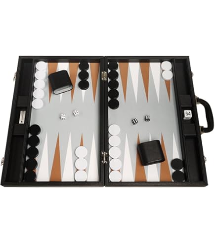 Wycliffe Brothers Backgammon Set 53,5cm - Masters Edition Profi Spiel
