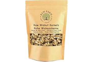 ‎RAW FARM ORGANIC NATURAL FRESH Rohe Walnusskerne, 1 kg – 100% natürlich und ungesalzen | Frischer, knackiger und gesunder Snack | Vegan und glutenfrei