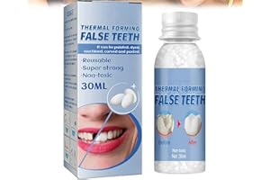 QKLOVNI Granuli di riparazione dei denti, perline temporanee per la riparazione dei denti, riempimento, fissano i denti mancanti e rotti o l'adesivo, i denti finti per tutti, 30 ml (1 pezzo)