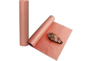 Guanici 2 Pieces Pink Butcher Paper BBQ, 30cm x 10m, 100% Fresh Wood Pulp, Ideal for Cooking, Smoking, Grilling and Baking