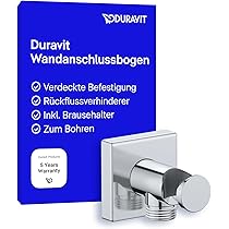 Ideal Standard Brauseschlauchanschluss BC807AA - Wandanschlussbogen Mit Brausehalter In Chrom