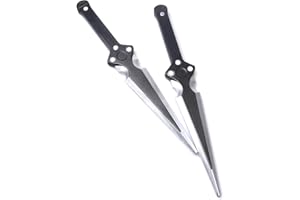 Hoappa PU Foam Dagger Toy Prop for Outdoor Play, 14" Long Fake Knife for Costume Accessory, 2 Pack