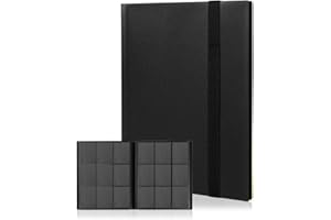 efunkdog Card Binder, 9 Pocket Trading Card Album Folder, 360 Side Loading Pocket Binder for TCG, Sport Cards (Black)