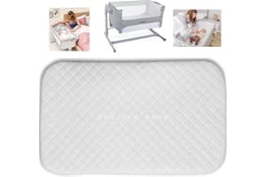 BUY ALL HERE Next 2 Me - Colchón para cuna, espuma súper suave y extragruesa, compatible con Chicco Next 2 Me Crib - Funda extraíble lavable - Tamaño 83 x 50 x 5 cm - Fabricado en Reino Unido