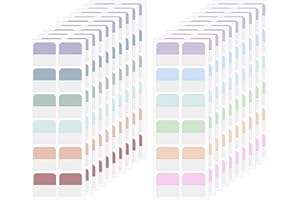 KALIONE 240 Stück Kleberegisterkarten Seitenmarker Selbstklebend Page Markers Tabs Haftnotizen zum Markieren Beschriften Klebezettel Tabs für Büro, Dokumente, Bücher, Tagebuch, Ordner