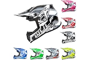 WULF STRATOS GLOVES Wulfsport KAIR-X Helmet Kids Motocross Helmet- Black L (51-52cm)