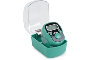 Aurum And Adorn Digital Tally Counter, 5-Digit Electronic Finger Clicker Counter with LED Light for Golf Scoring, Knitting, Running