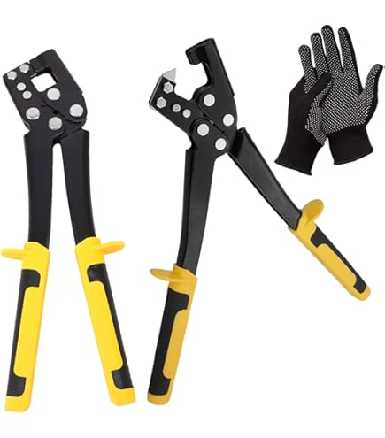 Strumenti Edilizia Knauf Pinza Crimpatrice Knauf Per Profili Metallici - Punzonatrice Con Timbro Sostituibile Per Cartongesso Attrezzi Per Cartongesso