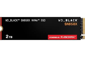 WD_BLACK SN850X SSD M.2 2280 NVMe SSD (läshastigheter upp till 7 300 MB/s, skrivhastigheter upp till 6 600 MB/s, Gaming