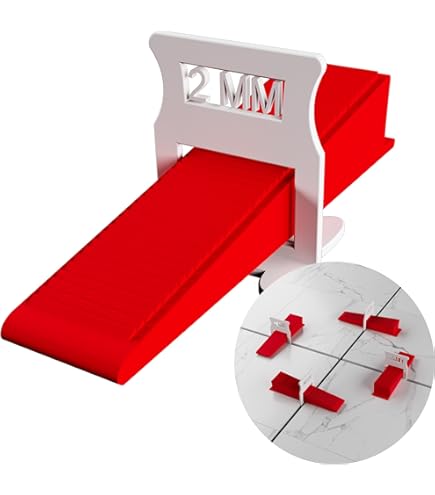 200-teiliges Fliesen Nivelliersystem - 100 Zuglaschen + 100 Keile