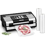 FRESKO Macchina Sottovuoto per Alimenti, Automatica Macchina Sottovuoto Professionale con Modalità Secchi che Umidi, Con fess