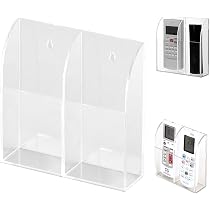 Bustina porta telecomando in acetato trasparente satinato apri & chiudi 9x24 cm