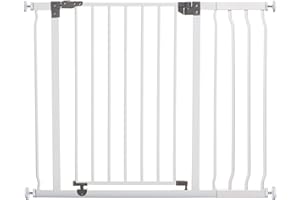 Dreambaby G9501 Liberty Stair Gate / Door Safety Gate Set - 1 Grille + 1 Extension (Suitable for 75 cm - 100 cm) White