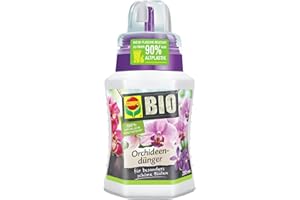 COMPO BIO Orchideendünger für alle Orchideen, 100% natürliche Inhaltsstoffe, Spezial-Flüssig-Dünger, 250 ml
