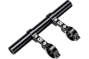 BRCOVAN Lega Alluminio Manubrio Extender per Bicicletta e Motociclo, Estensore Manubrio Bici Moto con Doppie Morsetti Supporto, Adatta per Manubri 0,87'' 1.0'' 1,26'' di Diametro