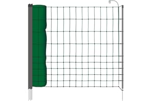 VOSS.farming 25m Tiernetz, Tierzaun 75cm, grün Hundezaun Katzenzaun Hasenzaun Marderzaun