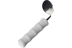 Homecraft Lightweight Foam Handled Cutlery, Angled, Spoon, Right, (Eligible for VAT relief in the UK) Fork for Limited Wrist Movement, Independent Self-Feeding Utensil for Arthritis, Elderly, Disabled