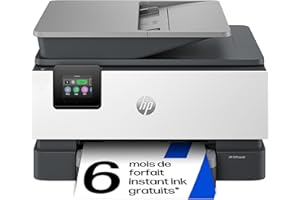 HP OfficeJet Pro 9120e, 403X8B, Imprimante Multifonction à Jet d'Encre A4 Couleur, Recto Verso Automatique, 22 ppm, Wi-Fi,6 mois de forfait Instant Ink gratuit, Grise